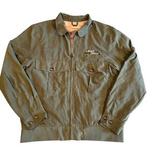 Ludwig Mogul Moves Olive Green Greetings Full Zip Jacket Mt Washington Medium